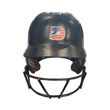 Used Demarini Batting Helmet w/Mask Black LG 11859-S000024953