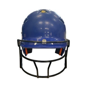 Used Schutt Batting Helmet w/Mask Royal Blue MD0 11859-S000024952
