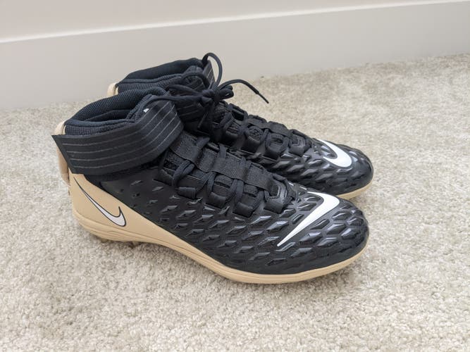 New Purdue Nike Force Savage Pro 2 Cleats (Size 12)