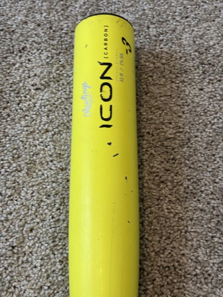 Rawlings Icon Glowstick Limited Edition BBCOR Bat (-3) RBB4I3 33/30