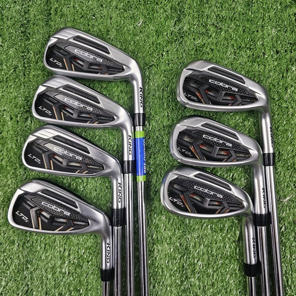Cobra LTDx Multi Length Iron Set 5-PW GW KBS Tour 90g Regular Flex Steel RH READ