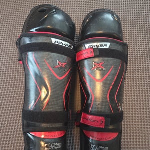 Senior Bauer Vapor 1X Lite 14" Shin Pads (Used)