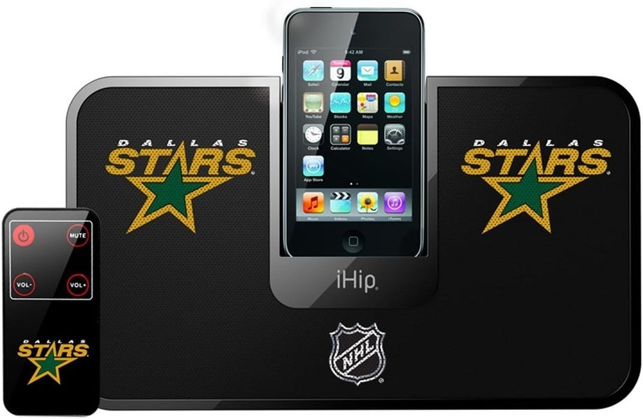 NHL Dallas Stars Portable IDock Stereo System With Wireless Remote NWT