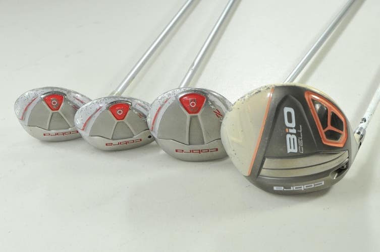 LEFT HANDED Cobra Bio Cell Ladies Driver, #5 Wood, #4 and #6 Hybrids Set #201700