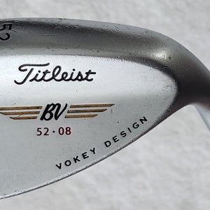 Titleist Vokey Spin Milled 52°-08 Wedge RH; Steel Shaft