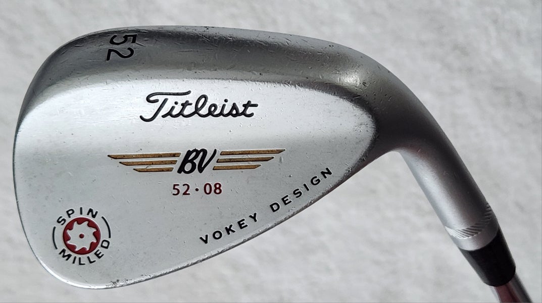 Titleist Vokey Spin Milled 52°-08 Wedge RH; Steel Shaft