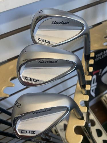 NEW 2025 Cleveland Golf CBZ Tour Satin Wedge Set 50 54 58 KBS Hi Rev 115