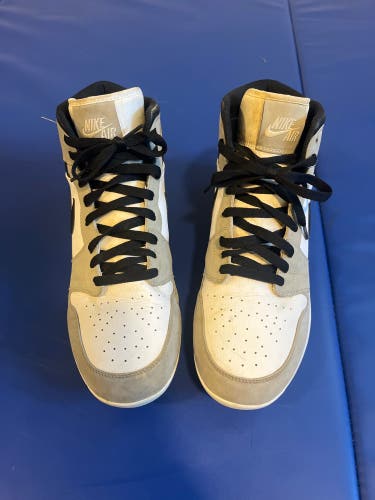 Gray Men's Size M 11.0 (W 12.0) Nike Air Jordan High Top Molded Cleats (Used)