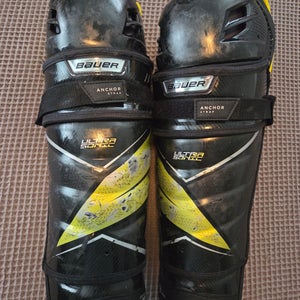 Senior Bauer Supreme ultrasonic 15" Shin Pads (Used)