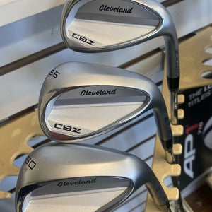 NEW 2025 Cleveland Golf CBZ Tour Satin Wedge Set 52 , 56 , 60 KBS Hi Rev 115
