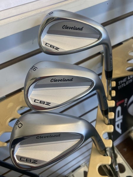 NEW 2025 Cleveland Golf CBZ Tour Satin Wedge Set 52 , 56 , 60 KBS Hi Rev 115