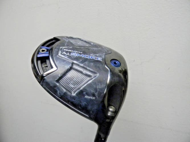 NICE CLEAN CALLAWAY PARADYM Ai SMOKE MAX DRIVER 9* Kai"li BLUE 60g STIFF