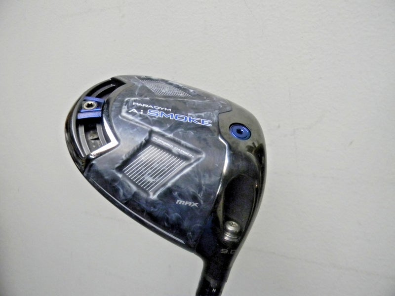 NICE CLEAN CALLAWAY PARADYM Ai SMOKE MAX DRIVER 9* Kai"li BLUE 60g STIFF