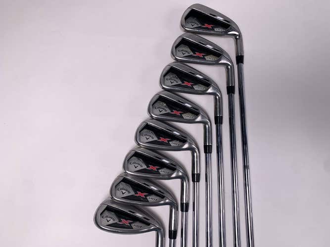 Callaway X Hot 19 Iron Set 4-PW+SW True Temper Speed Step 85 85g Stiff RH