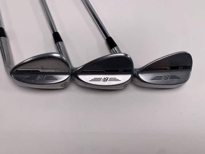 Titleist Vokey SM10 Tour Chrome Wedge Set 52* 8 | 56* 12 | 60* 8 Wedge Mens RH