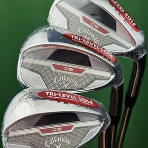 Callaway CB Wedge Set 50-12, 54-14, 58-12 GW SW LW Steel Right Hand NEW!