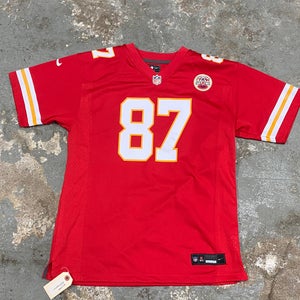 Red "Mr Swift" Travis Kelse KC Chiefs Large Kids (14-16yr) Unisex Nike Jersey (New)