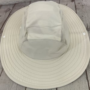 Adidas Logo Beige Adult Safari Hat Adjustable Styles Breathable Mesh Wide Brim