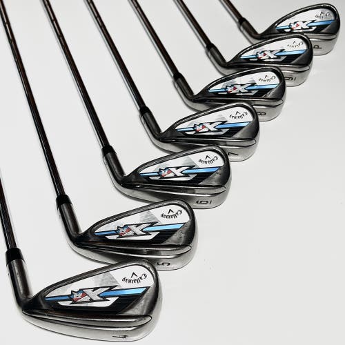 Callaway XR OS Iron Set 4-9, PW Right Handed Regular Flex Steel Shafts