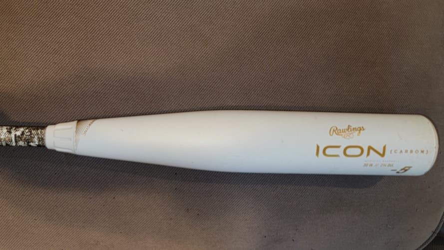 2024 Rawlings Icon Composite USSSA Certified Bat (-5) 25 oz 30" (Used)