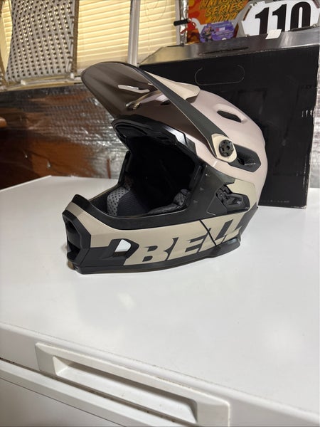Bell Super DH Sphericalgg Mountain Bike Helmet Gloss Sand/ Matte Black Medium