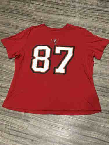 Nike Tampa Bay Buccaneers NFL Rob Gronkowski #87 Short Sleeve Shirt, Size Adult XXL