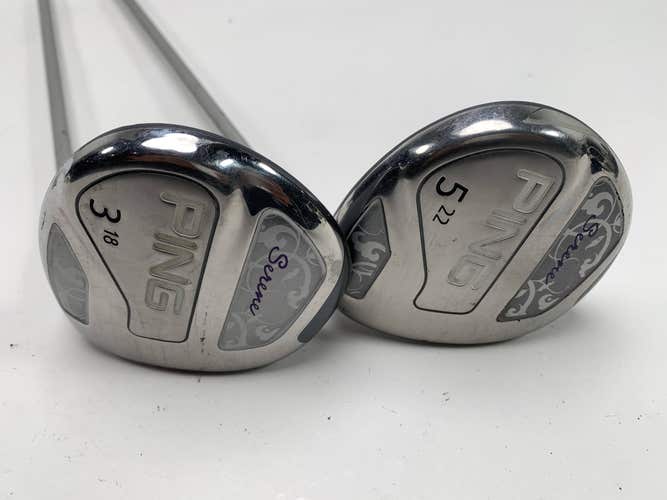 Ping Serene 3 & 5 Fairway Wood Set 18* 22* ULT210 Ladies Graphite Womens RH