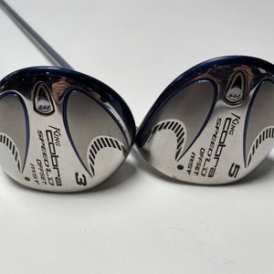 Cobra Speed LD M OS 2008 3 & 5 Fairway Wood Set 15* 18* M Speed Tuned Ladies RH