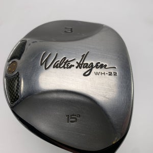 Walter Hagen WH-22 3 Fairway Wood 15* Aldila PRO-85 Stiff  Mens RH