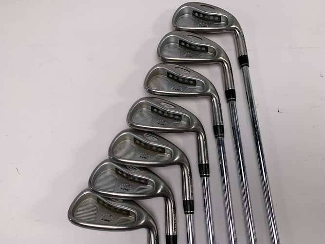 TaylorMade Rac OS 2005 Iron Set 3-PW Regular Steel Mens RH-No 6 Iron