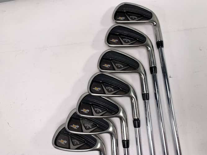 Callaway X2 Hot Iron Set 3-PW Project X Rifle 5.5 Regular Steel RH-No 7 Iron