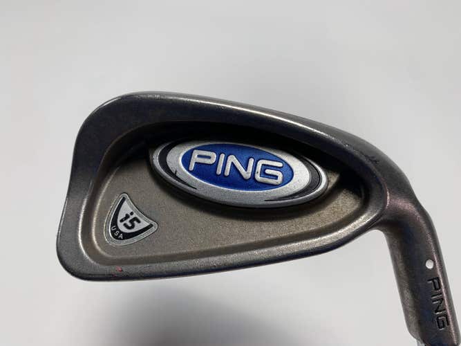 Ping i5 Single 5 Iron White Dot 3* Up Cushin Regular Steel Mens RH