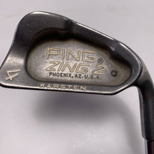 Ping Zing 2 Single 4 Iron Black Dot Karsten JZ Regular Steel Mens RH