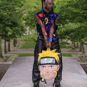 Sprayground Naruto Portrait DLXV Faux Leather Padded Laptop Backpack DSB123