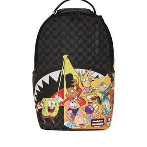 Sprayground 90S Nick Crammed Reveal DLXSV Backpack Black Multi Laptop Bag DSB119