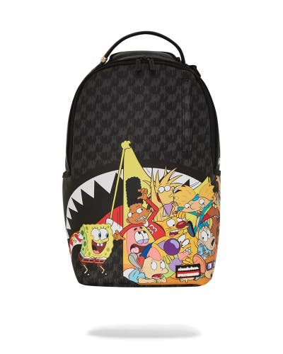 Sprayground 90S Nick Crammed Reveal DLXSV Backpack Black Multi Laptop Bag DSB119