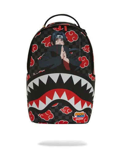 Sprayground Naruto Itachi On Clouds DLXSV Faux Leather Laptop Backpack DSB118