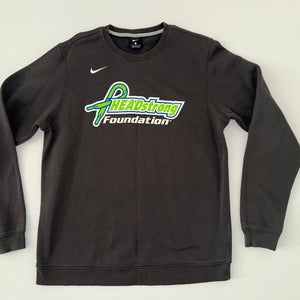 Nike Crew Neck Gray Men's Large Sweatshirt - HEADstrong Foundation Lacrosse Club