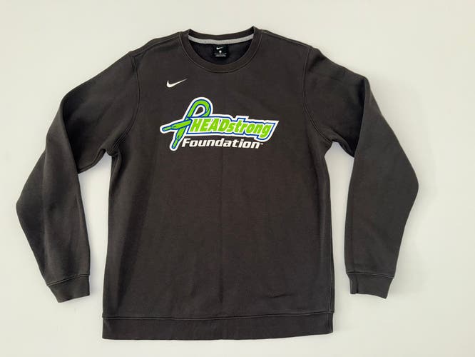 Nike Crew Neck Gray Men's Large Sweatshirt - HEADstrong Foundation Lacrosse Club