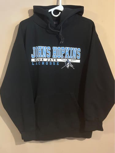Jansport Johns Hopkins Lacrosse Hoodie - Black (Men's Medium)