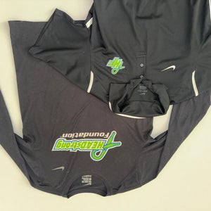 ( LOT OF 2) Black Large Men's Nike Shirt long sleeve and short sleeve polo