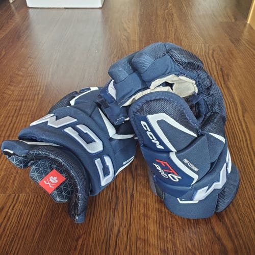 CCM JetSpeed FT6 Pro Gloves 14", Navy (Worn Once)