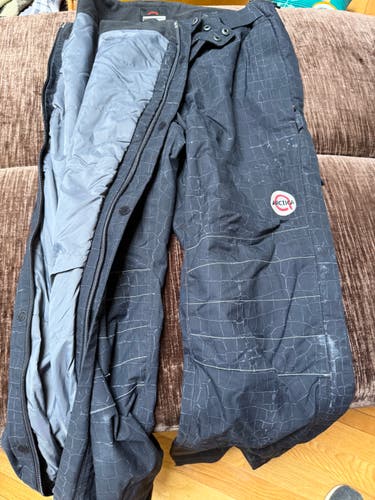 Black Medium Men's Arctica Side Zip Ski Pants (Used)