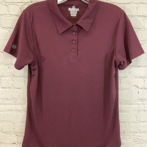 Holloway Women's dry-Excel 100% Polyester Collared Golf Shirt Maroon Medium