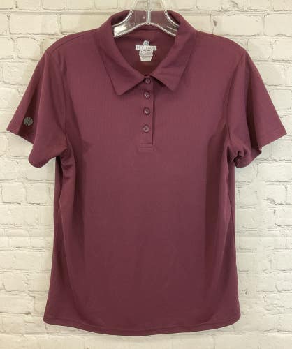 Holloway Women's dry-Excel 100% Polyester Collared Golf Shirt Maroon Medium