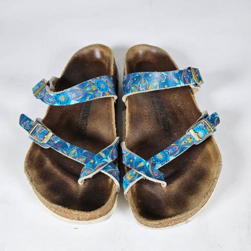 Birkenstock Mayari Blue Floral Sandals Shoes Women's Size: 40 / 9