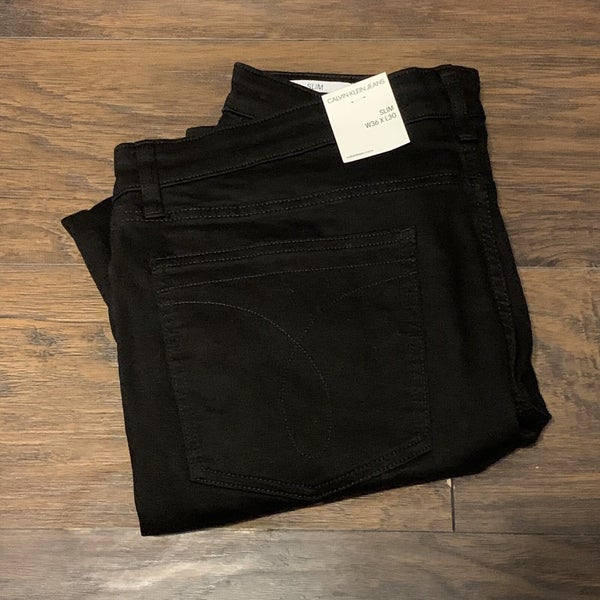 Calvin Klein CKJ Men's Slim Forever Black Jeans Size 36 X 30