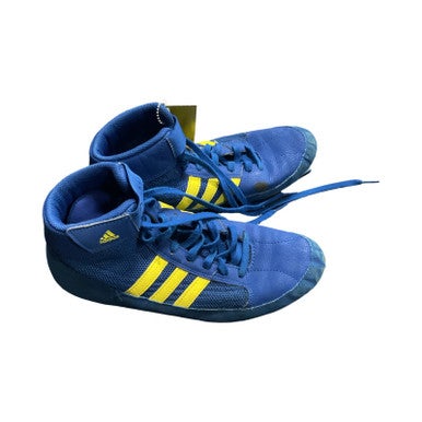 Used Adidas Wrestling Shoes Royal Blue Youth 09.0 11859-S000022933