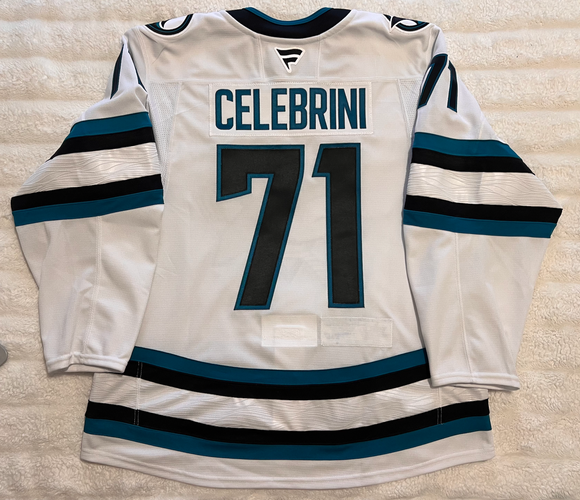 San Jose Sharks - Fanatics Authentic Pro - Team Issued MiC - NWOT - Macklin Celebrini #71