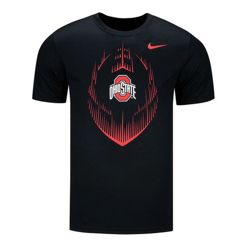 new Nike men's large ohio state buckeyes Dri-Fit Legend icon football tee/T-shirt